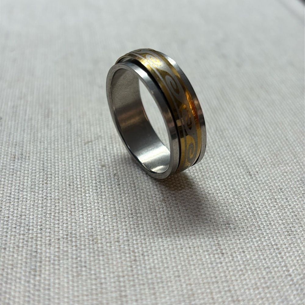 Fidget spinner ring